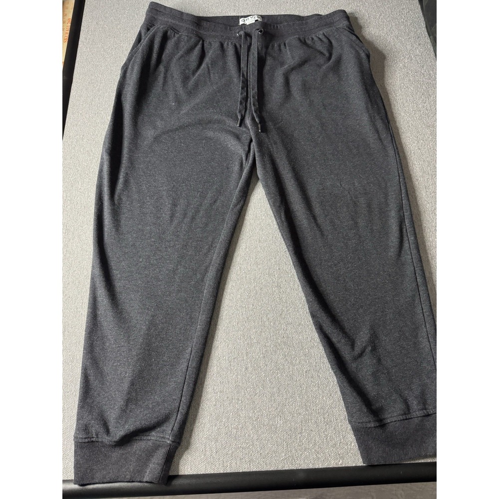 Orvis Men's Gray Drawstring Micro Fleece Lined Sweatpants Size XXL
